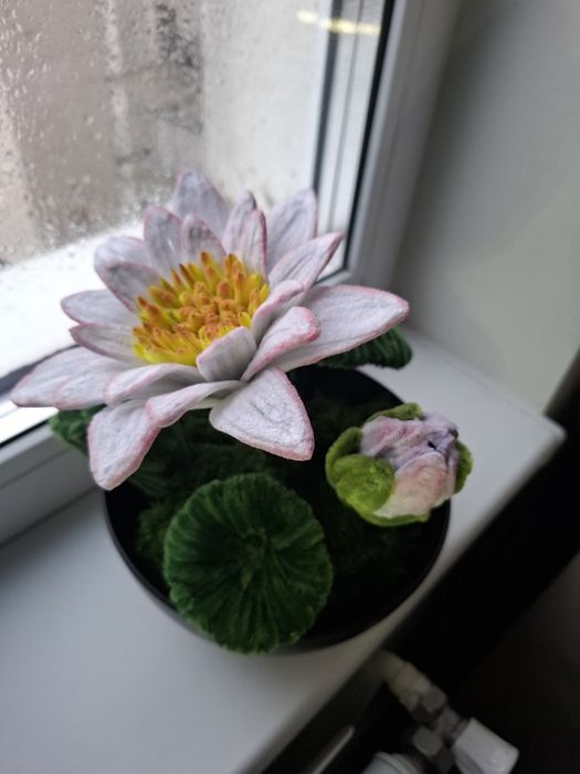 Aranjament handmade din fire plușate