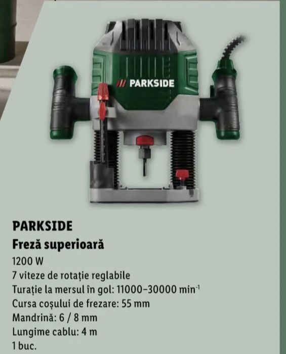 Freza superioara Parkside