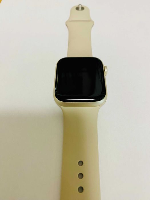 КАТО НОВ ! Apple Watch SE 2 2022, 44mm, Starlight Al Case, GPS, 100%