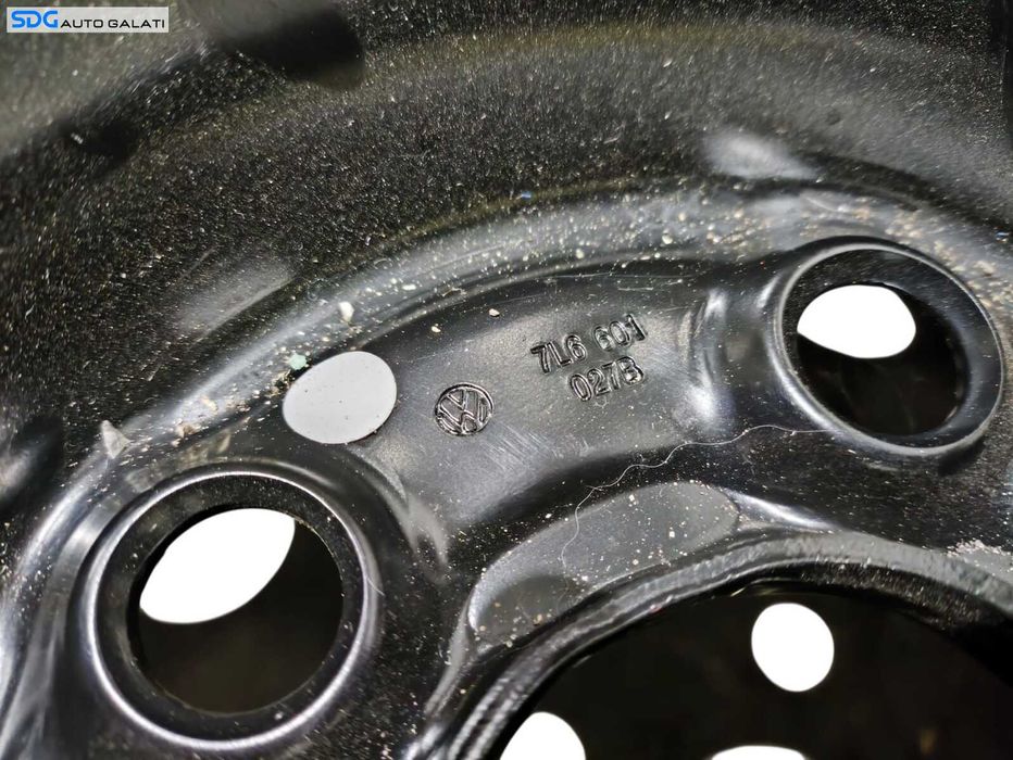 Roata Janta Rezerva Slim 5x120 195 80 R17 17 Volkswagen Touareg 2.5 TDI 2003 - 2010 Cod 7L6601027B [L2857]