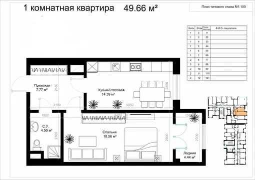 Neo House 2/5/12, 51м2 коробка (WhiteBox), Ориентир: Узбум !!