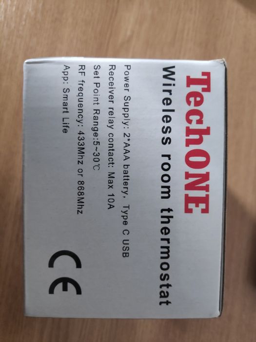 Termostat wireless TechONE nou,