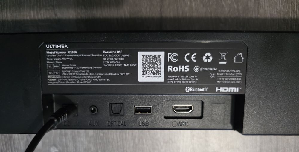 Vând sau schimb soundbar 5.1 cu subwoofer