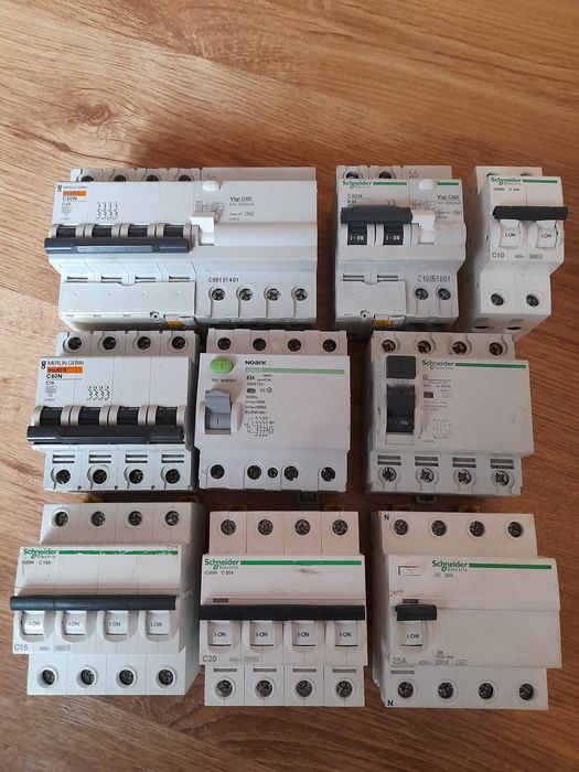 Sigurante diferențiale Noark,Schneider /simple, tetrapolare,tripolare