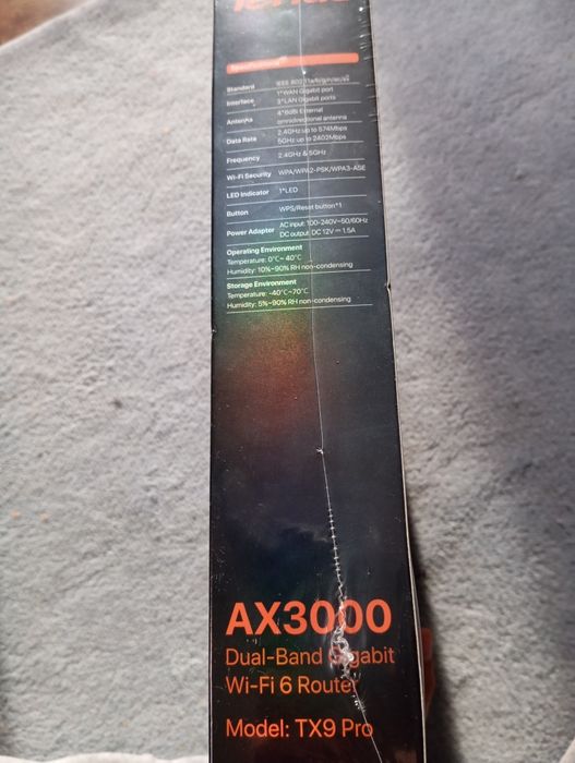 Router Wireless Gigabit Wi-Fi 6 Tenda TX9 AX3000