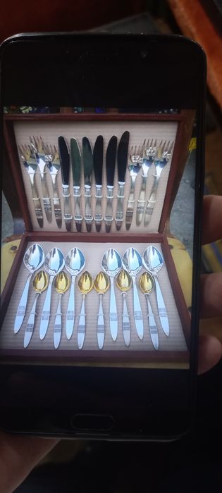 Kumush qoshiq vilka kamplekt...
