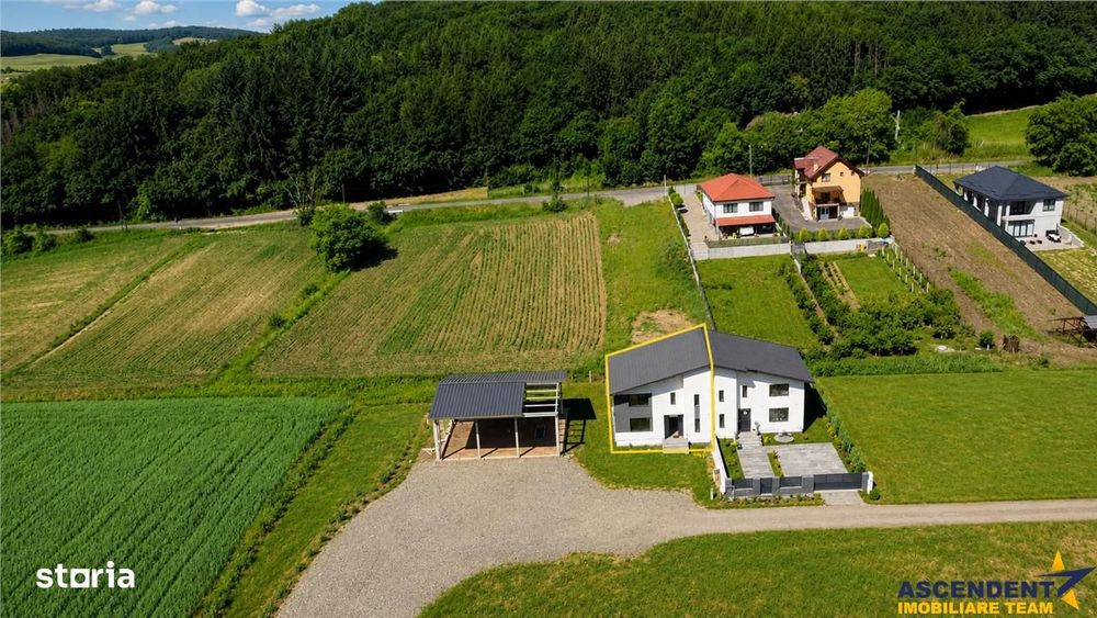 Casa noua, moderna, P + 1E, langa padure, Voiniceni, 6km de Targu Mure