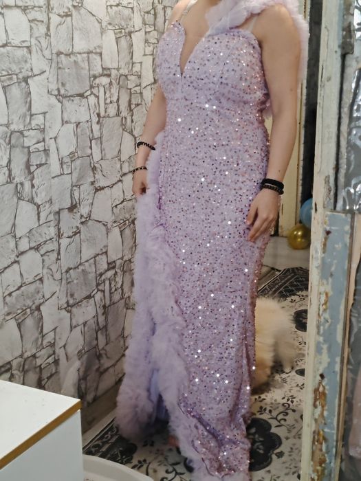 Официална рокля с паети