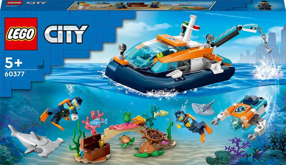 НОВО LEGO City 60377 - Explorer Diving Boat