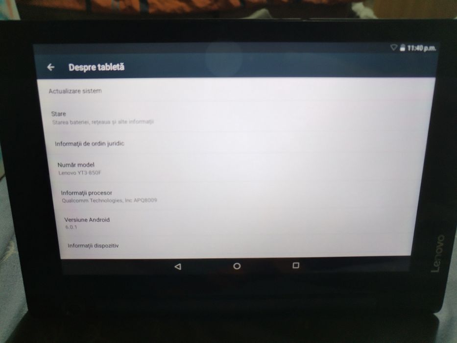 Tableta Lenovo yoga 3