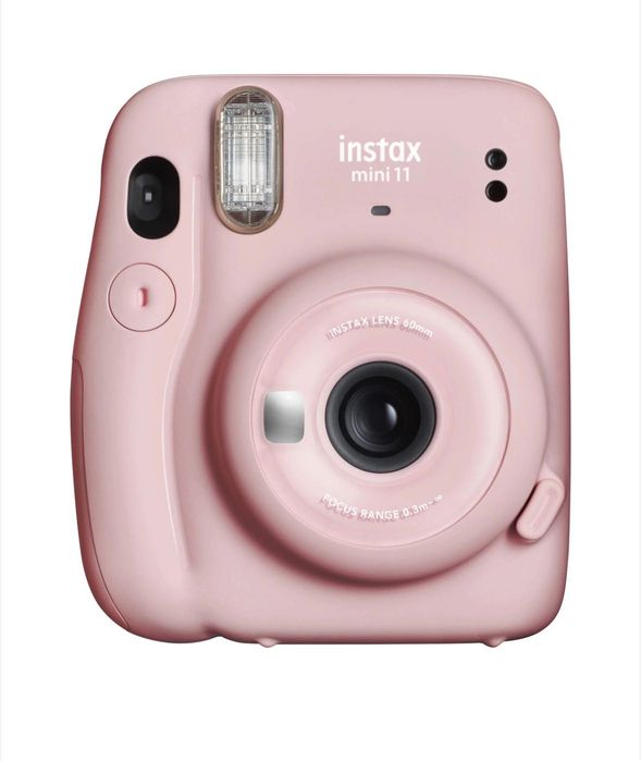 Фотоапарат за моментални снимки Fujifilm Instax Mini 11 Instant Camera Pink + фото филм Fujifilm Instax Mini ISO Instant Film 10 бр. - ПОДАРЪК!