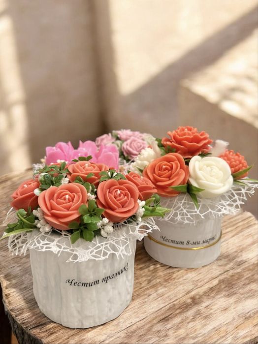 Ароматни букети и свещи от соев восък