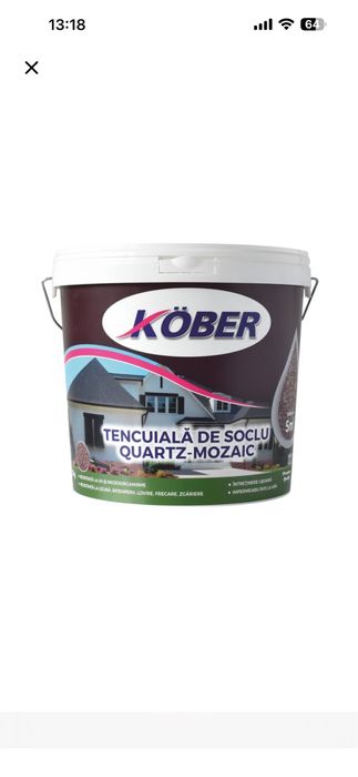 Tencuiala soclu / marmofix Kober