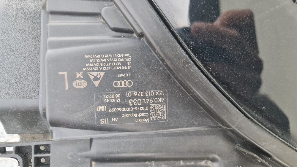 Spoiler bara fata completa grila far faruri led Audi A6 S6 4K C8 4K0807437 4K0941034 4K0941033