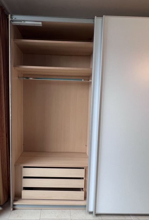 Dressing/Dulap 400/222/65 cm 4 usi culisante alb mat