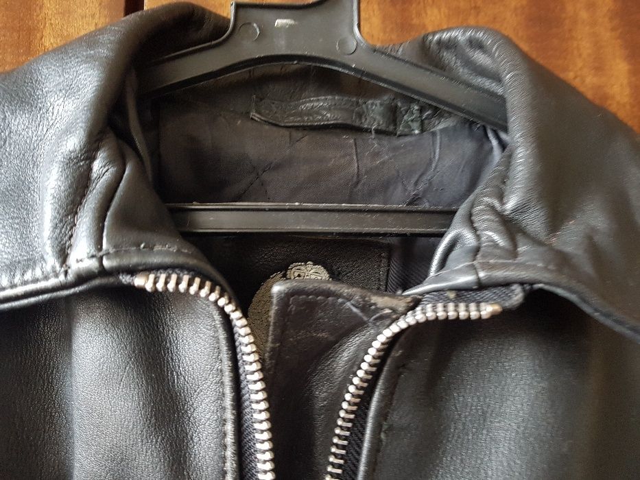 Кожено яке от телешки бокс тип рокерия