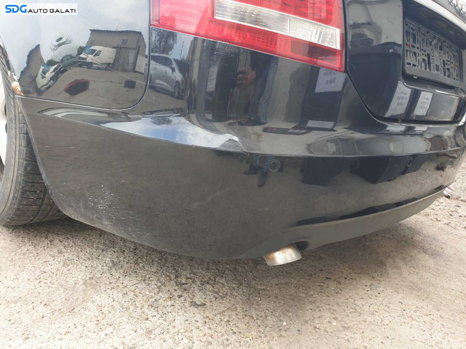 Bara Spoiler Spate cu Locas Senzori Parcare cu Imperfectiuni Neagra Audi A6 C6 4F Berlina Sedan 2005 - 2008 [L1933]