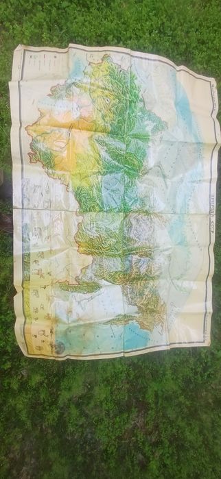 Атласная карта СНГ с ореалом обитания животных