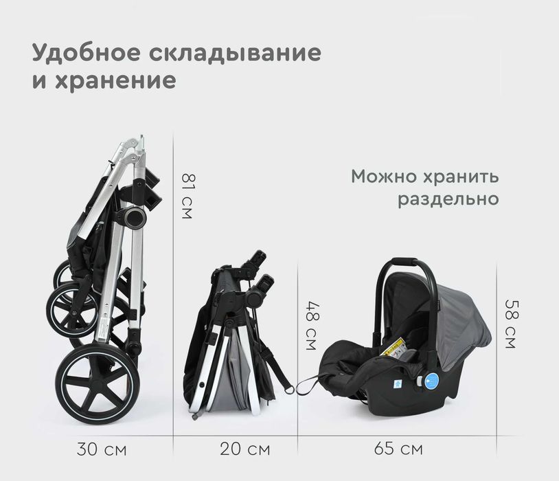 коляска TOMIX со всеми комплектующими