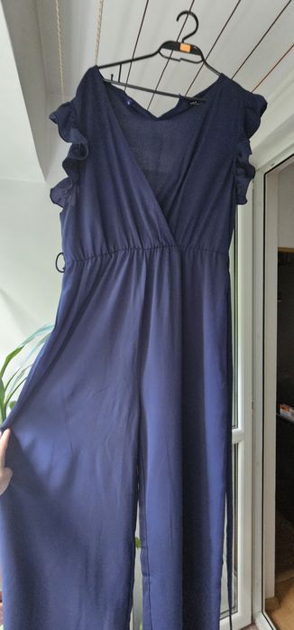 Salopetă elegantă bleumarin, mărime 40–42 (M/L)