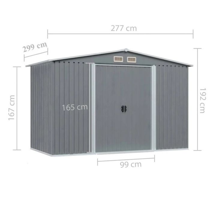 Метална  къща за инструменти с вентилация и заключване - 277  299 192