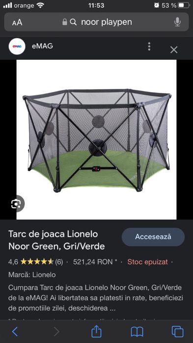 Țarc joaca copii mici Lionel nou