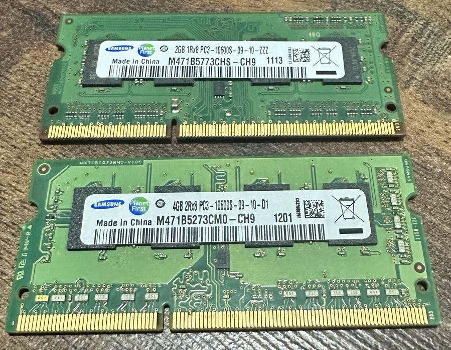 Продам DDR3 SO-DIMM (для ноутбуков) 2 и 4 GB