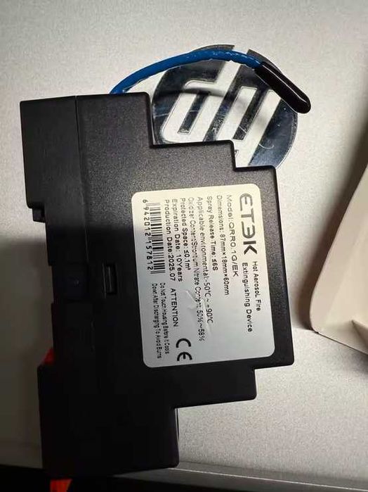 Dispozitiv de stingere incendiu tablou electric  .