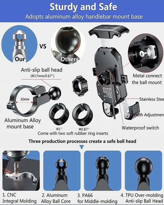 Suport pentru telefon pentru bicicletă KEWIG