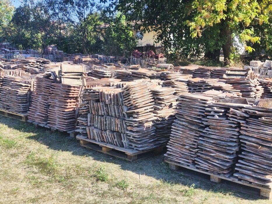 Țiglă solzi ceramică veche din renovare – Jimbolia, Duna, Bramac – Stare buna
