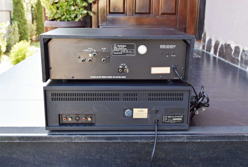 Tuner Technics ST-7300 + deck Technics RS-615 US, radio si casetofon