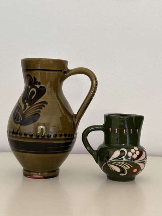 Lot 2 vaze ceramică tradițională populară