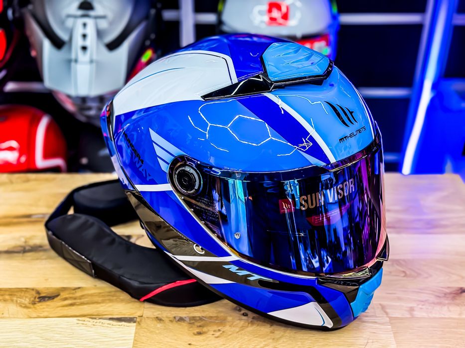 Casca Moto MT THUNDER 4 Freeway Blue