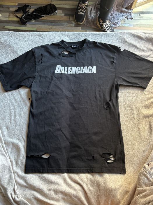 Черна тениска Balenciaga