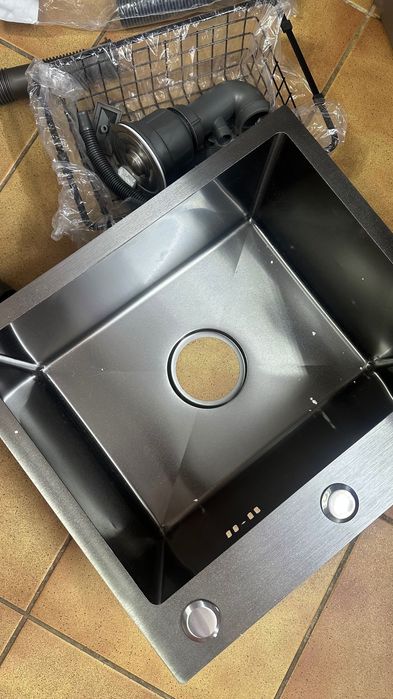 Chiuvetă de bucătărie - inox - negru