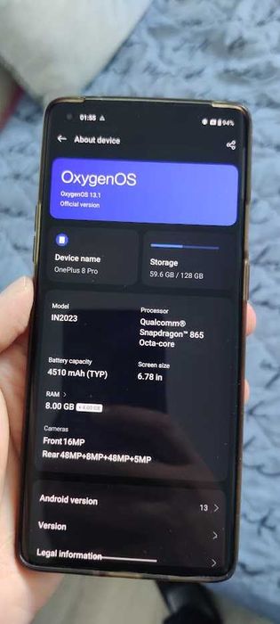Продава се OnePlus 8 Pro 128GB, 8GM RAM