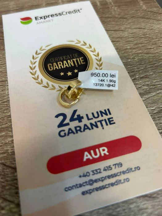 Cercei Aur 14K 1.90g (AG42 B.13720) GARANTIE 24 LUNI