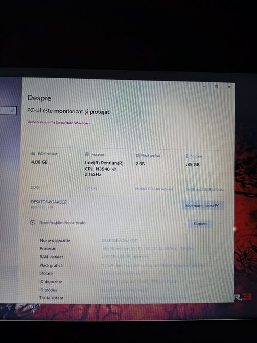 Vănd laptop Acer de 17 inci full HD