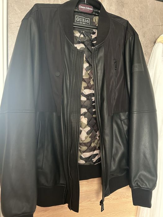 Оригинални мъжко кожено яке Guess M