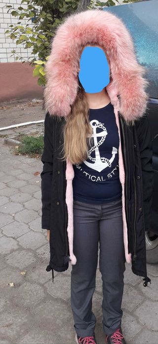 Натуральная зимняя парка
