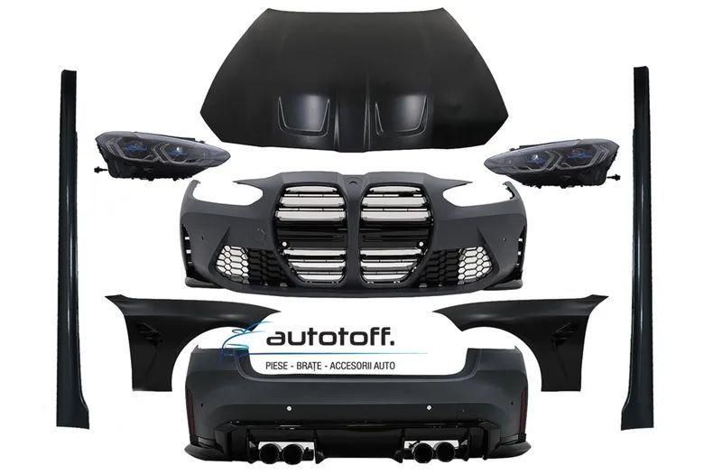 Pachet exterior BMW Seria 3 G20 (16-22) Conversie la G80 M3 Design