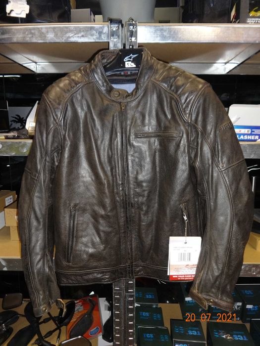 Ново ! Кожено мото яке Arma мото мотор чопър турист