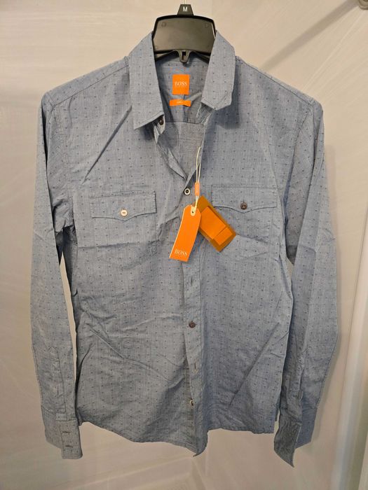 Мъжка риза BOSS Hugo Boss EdaslimE slim fit нова размер М