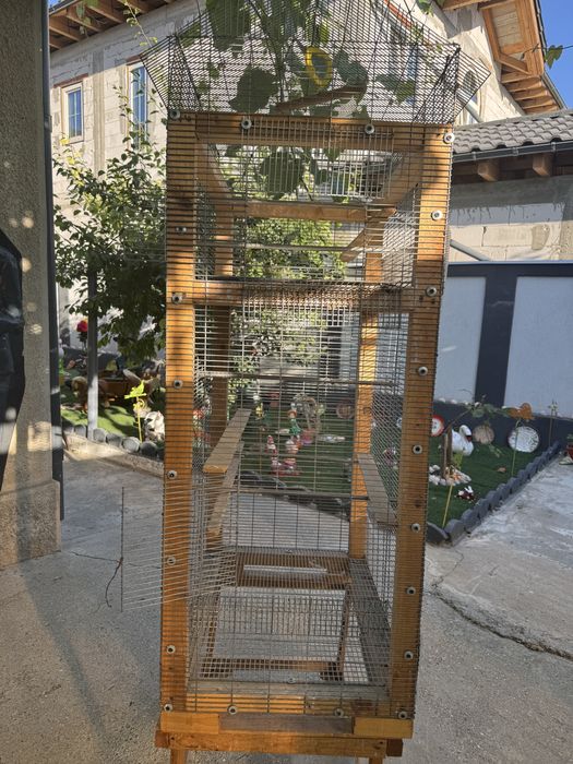 Cușca pasari , 2 compartimente