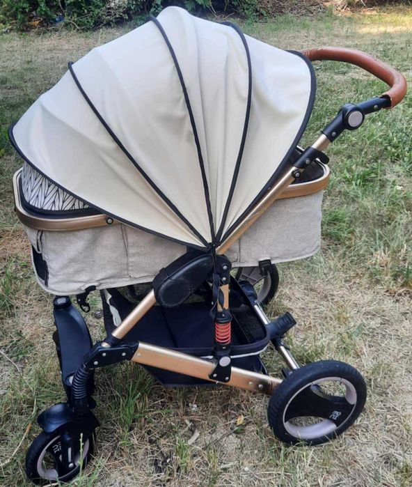 Комбинирана бебешка количка + Подарък столче за колаМони