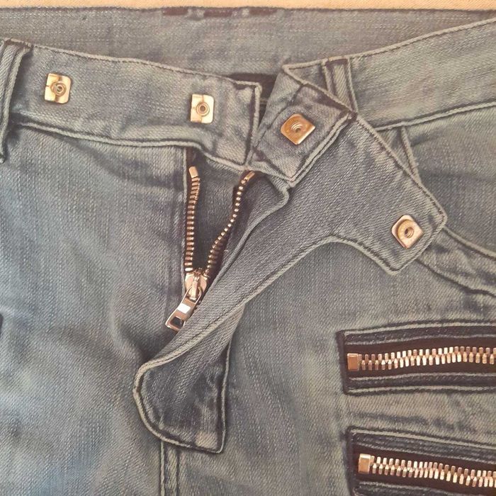 Balmain Biker Skinny Selvedge Jeans W30 / Байкерские джинсы / Винтаж