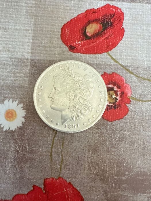 Автентичен  сребърен Morgan Dollar от 1881