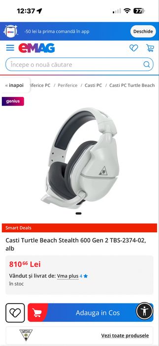 Casti Turtle Beach Stealth 600 Gen 2