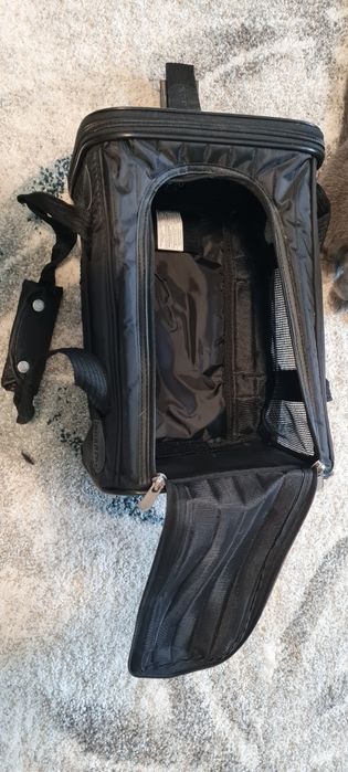 Cusca/Geanta pliabila  transport pisici omologata IATA pentru avion No