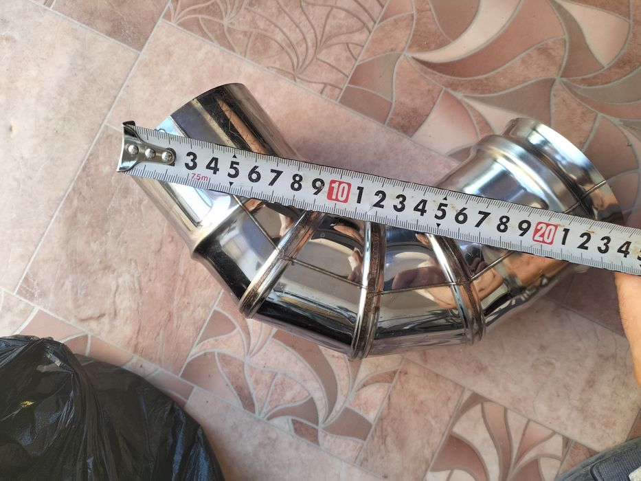 Отвод дымоход для котла 80мм